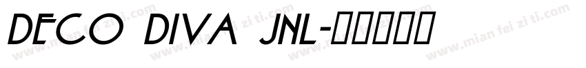 Deco Diva JNL字体转换